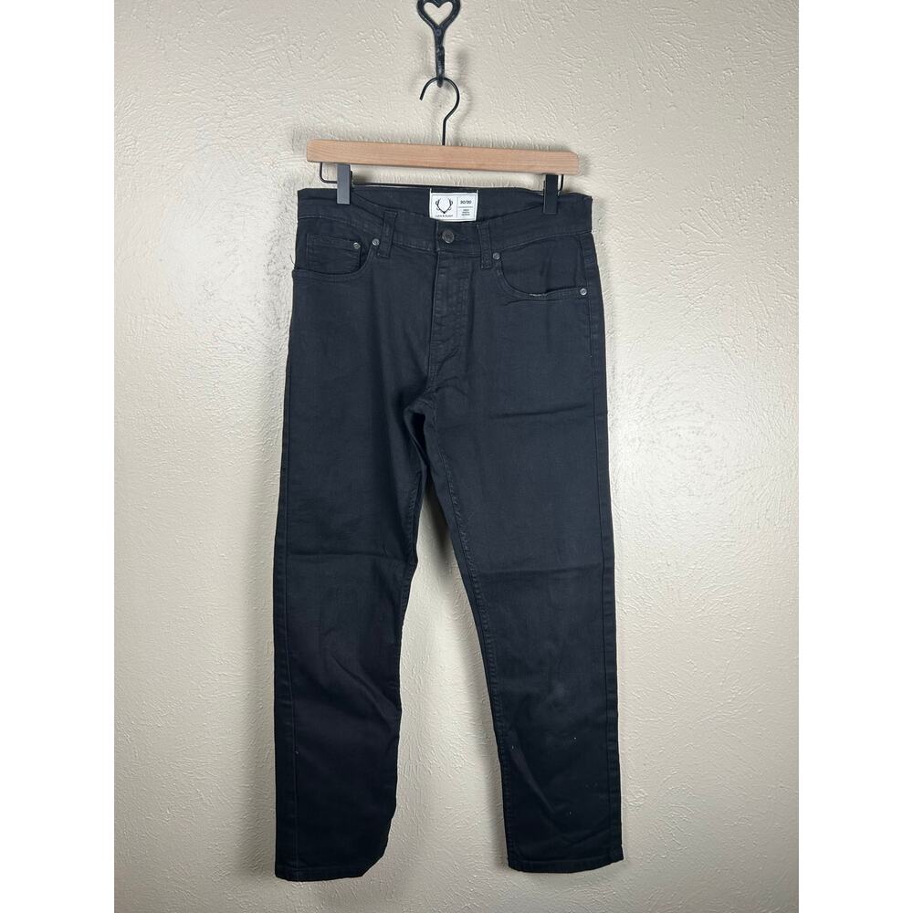 Luke & Dutch Black Jeans Mens Size 30x30 Classic Grunge Denim Straight Leg Pants